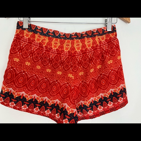 Short booty style Shorts Size Small tribal pattern designs bright bold colors - Picture 4 of 5